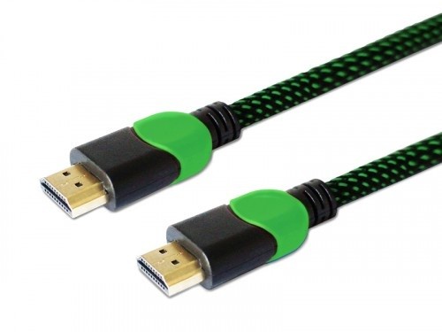 Kabel HDMI 2.0 dedykowany do XBOX zielono-czarny 1,8m, GCL-03